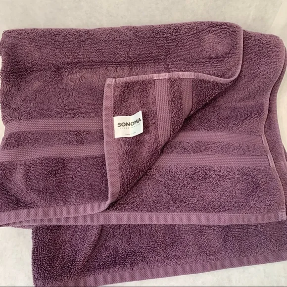 Sonoma Bath Towel Purple - Picture 3 of 4